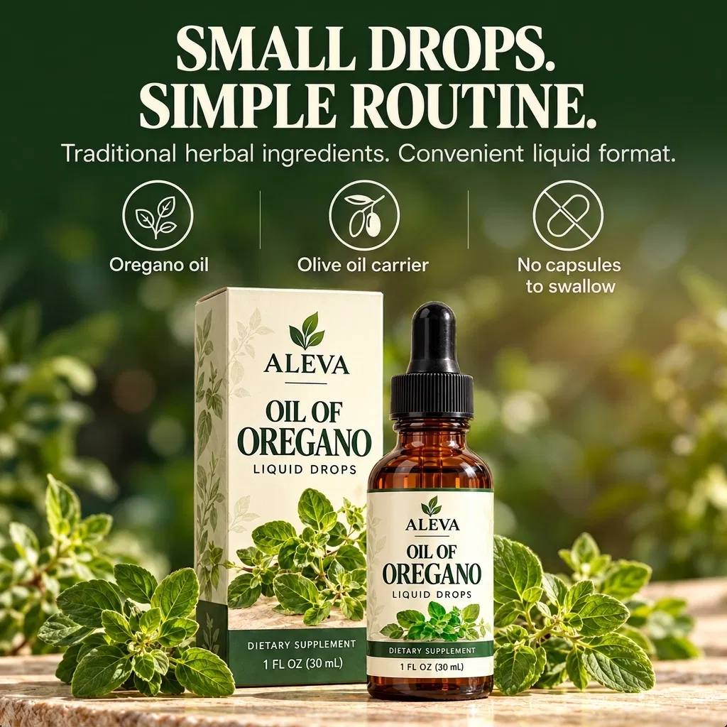 Aleva Oil Oregano Drops